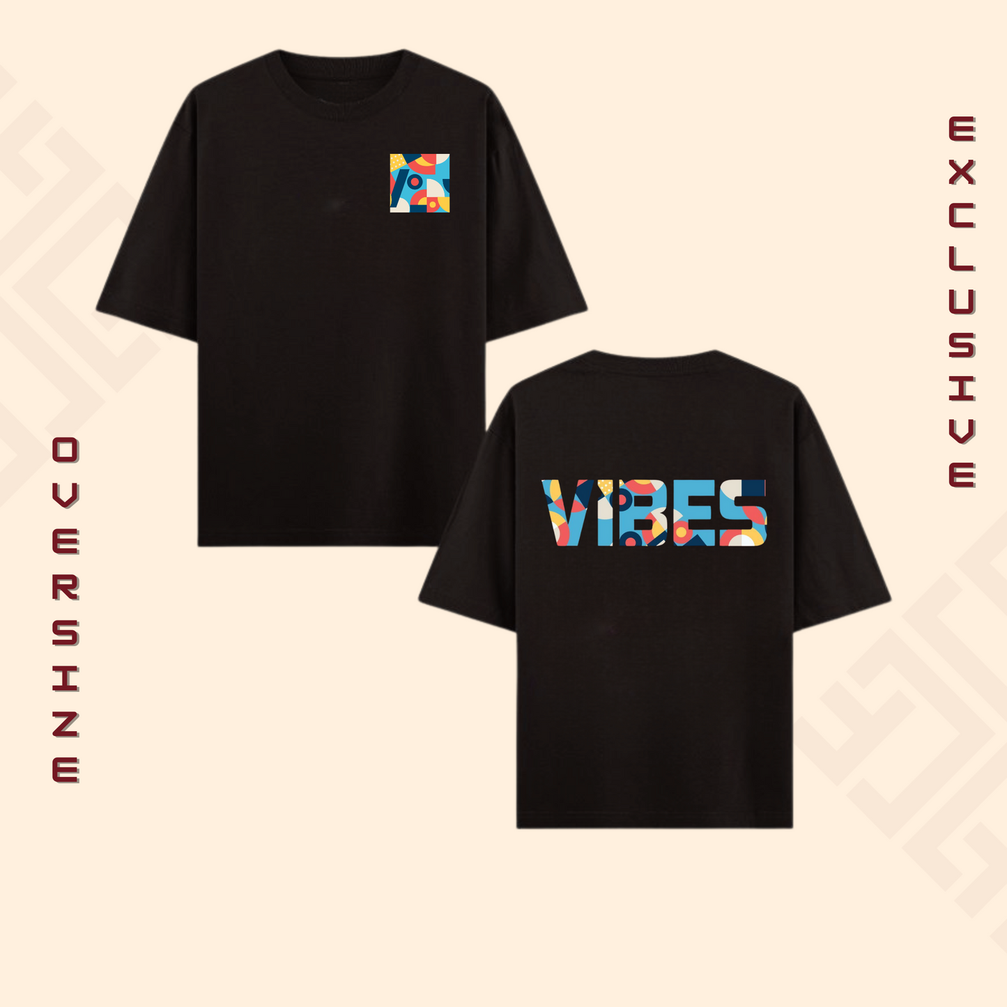 VIBE ON Dropshoulder Tee