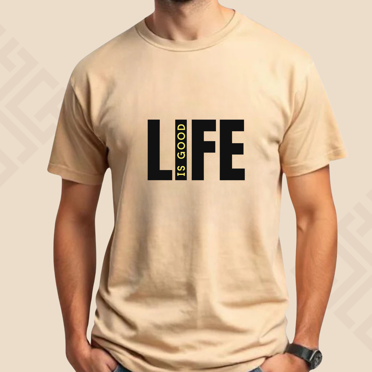 LIFE IS GOOD Half Sleeve T Shirt