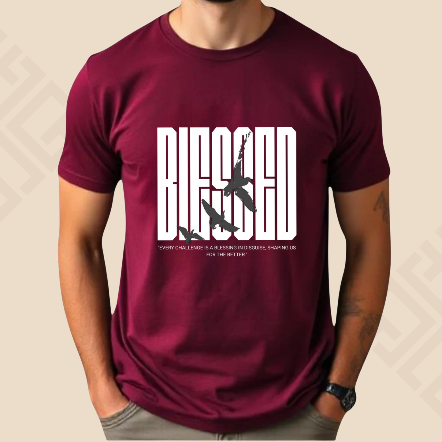 BLESSED Half Sleeve T Shirt