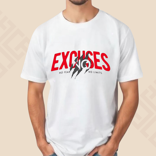 No Excuses Half Sleeve T Shirt