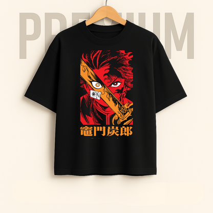 Anime Streetwear Drop Shoulder Shirt