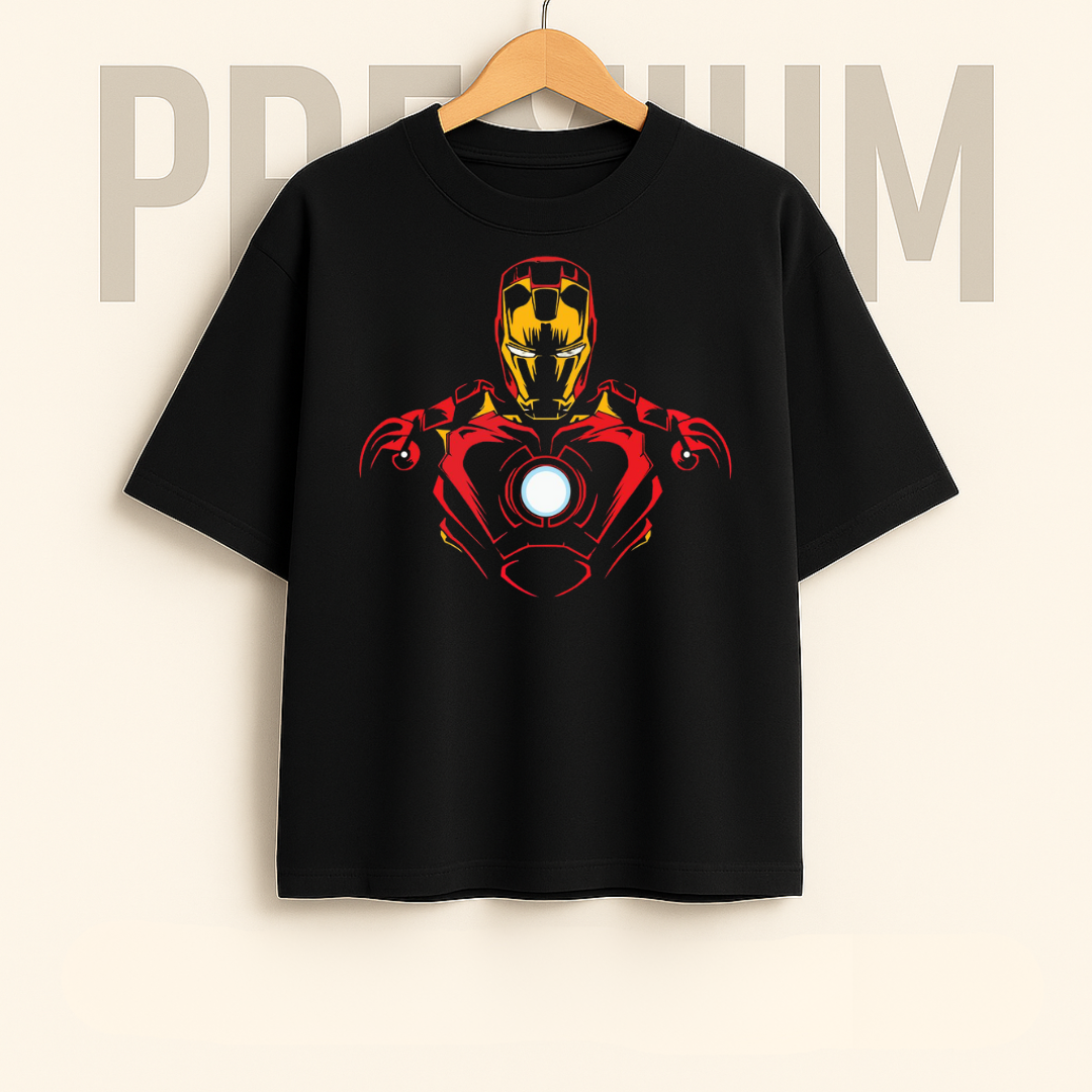 Anime Ironman Drop Shoulder Tee
