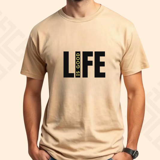 LIFE IS GOOD Half Sleeve T Shirt