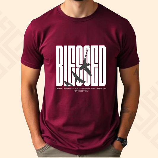BLESSED Half Sleeve T Shirt