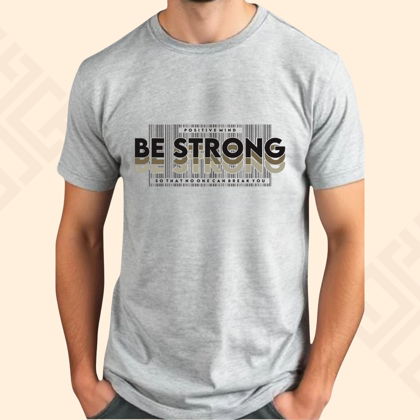 BE STRONG Half Sleeve T Shirt