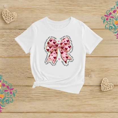 PINK BOW TEE